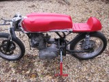 1963 Honda CB77 cafe racer in the making